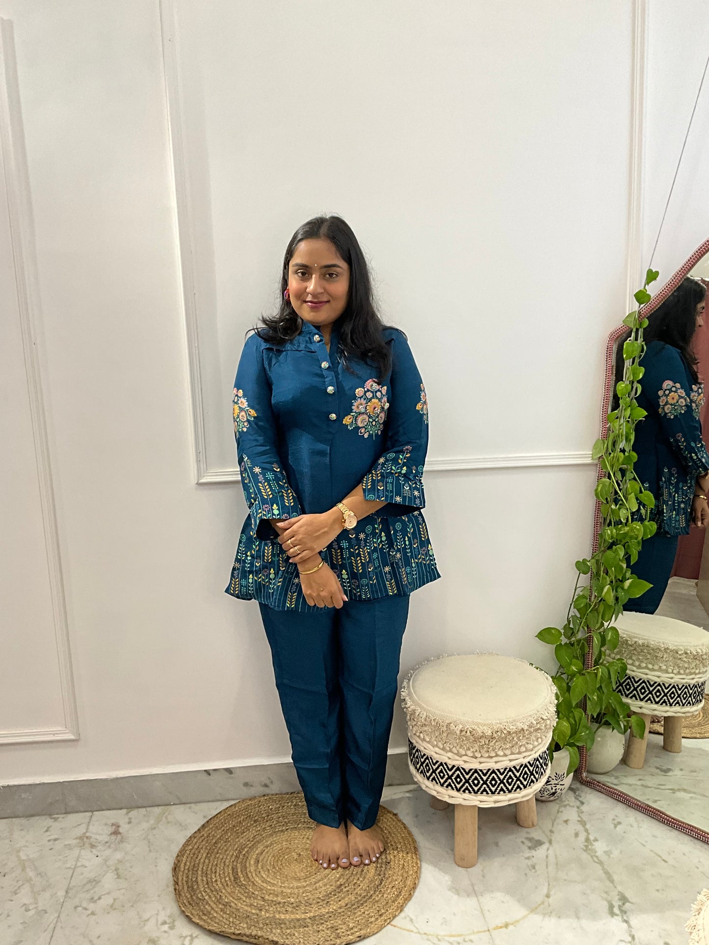 Blue Baghicha Co-ord Set
