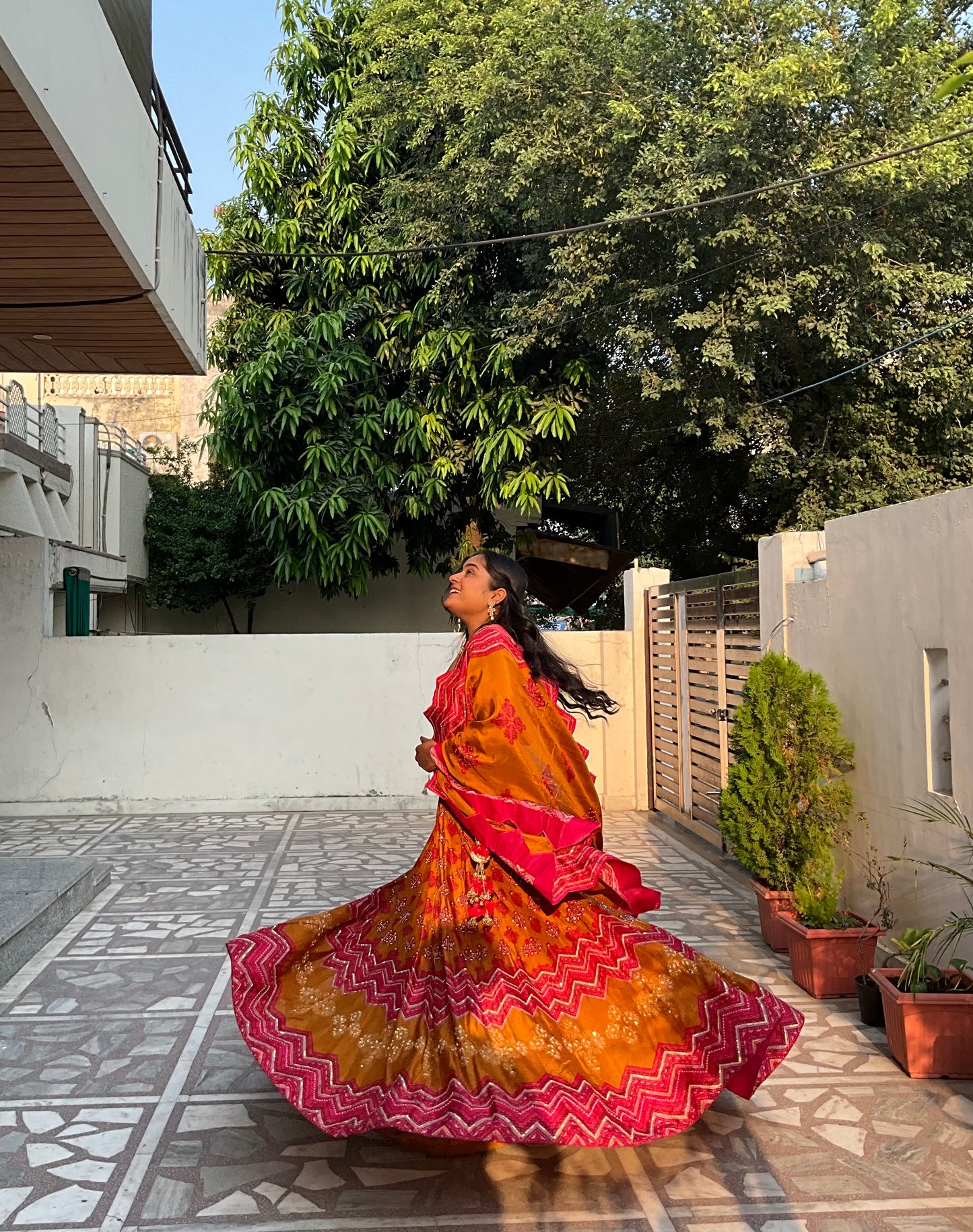 Tyohar Mustard Lehenga Set