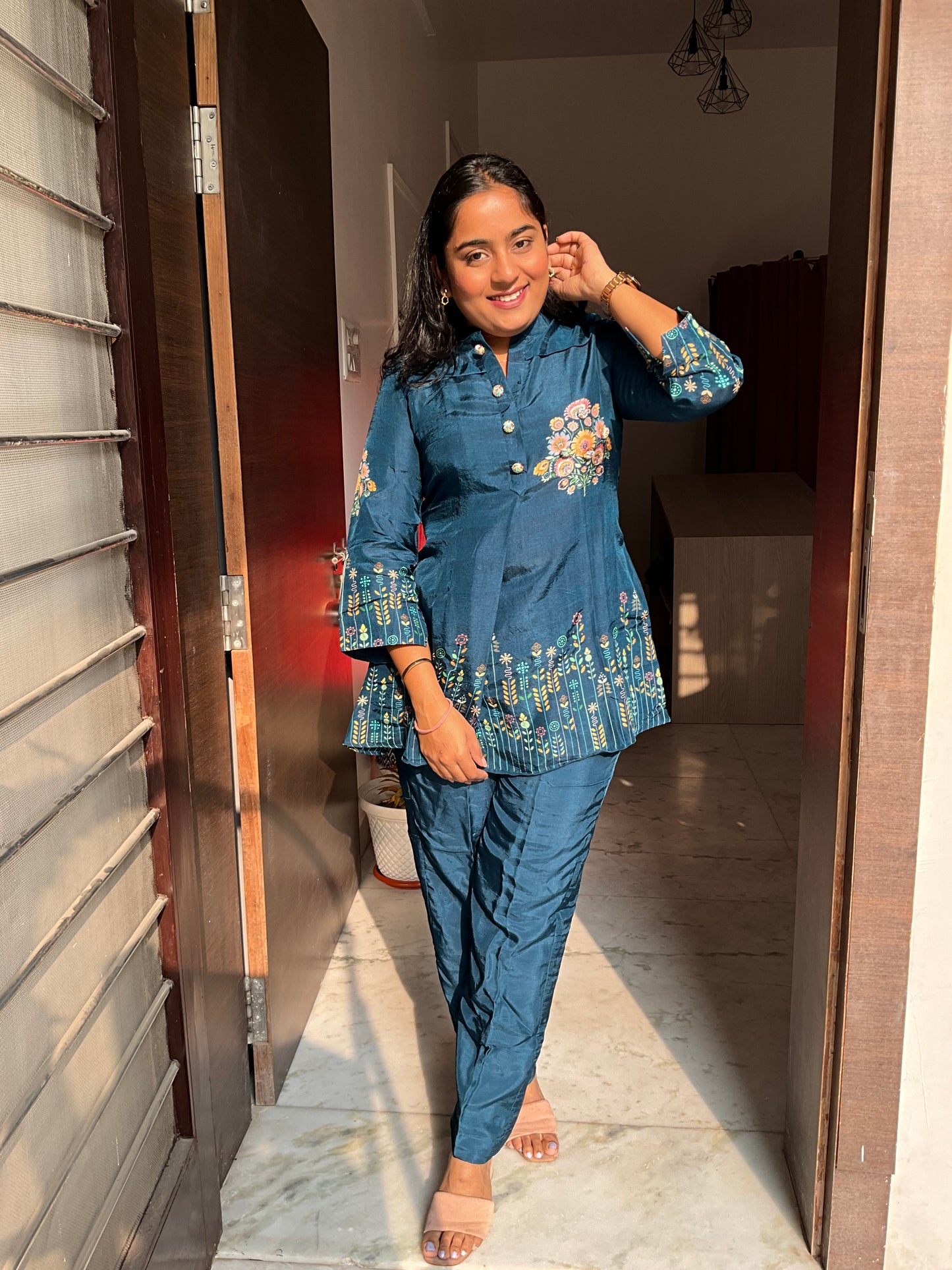 Blue Baghicha Co-ord Set