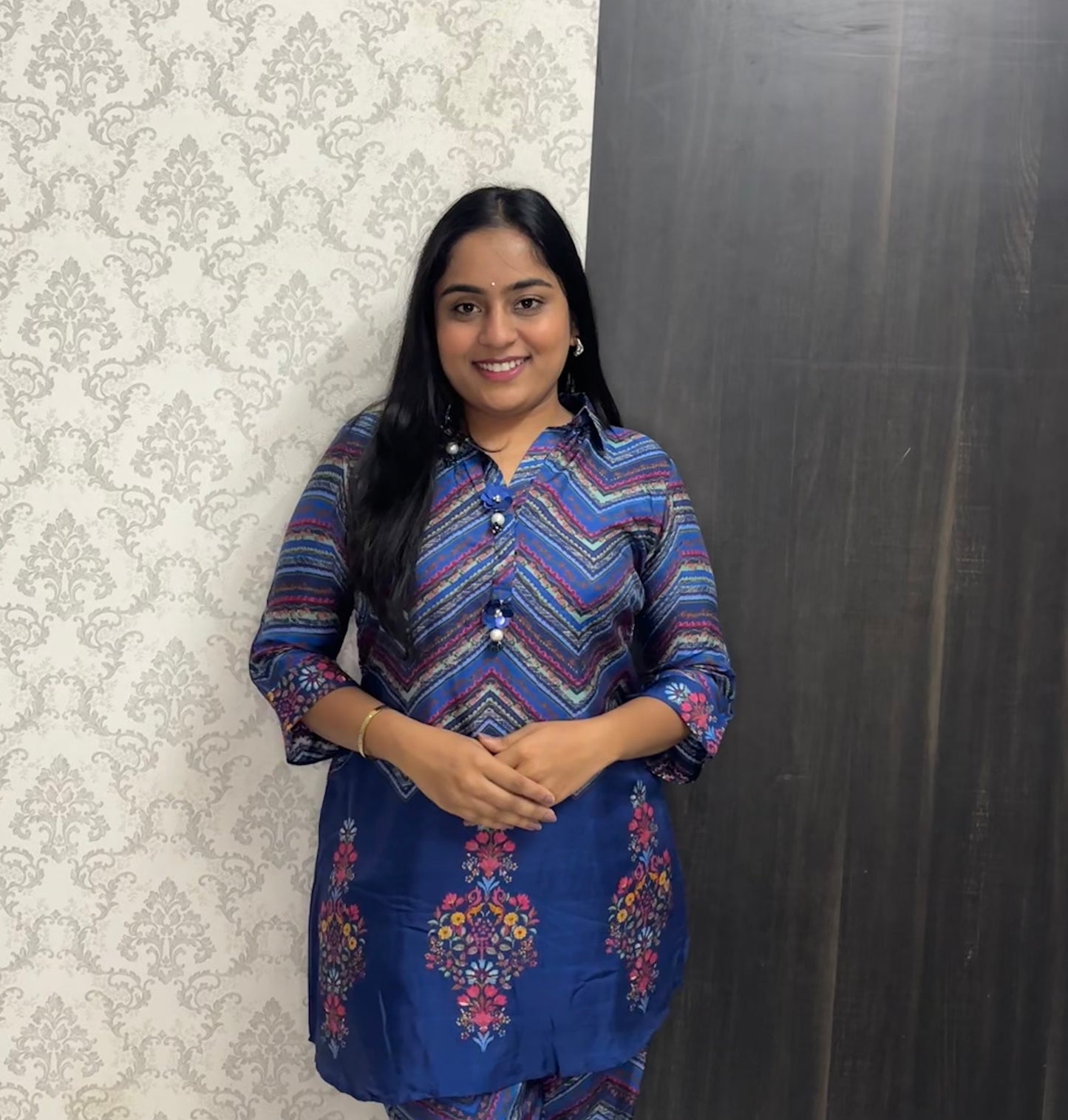 Blue Guldastan Co-ord Set