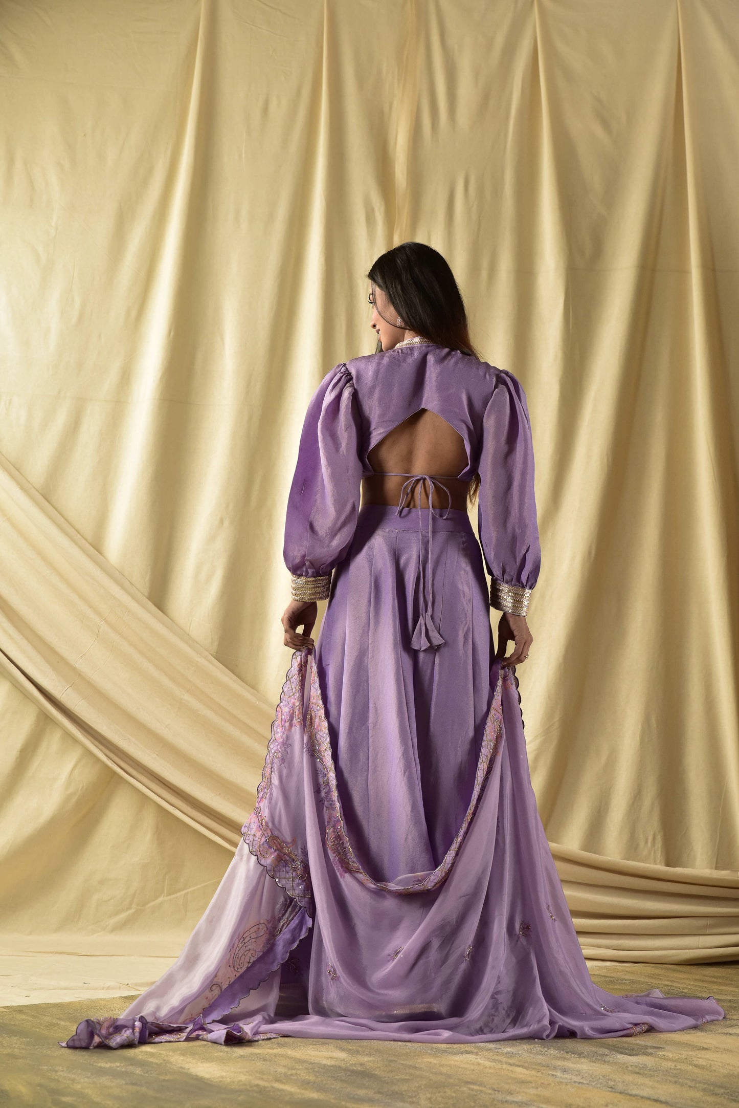 Lavender Butterfly Lehenga set