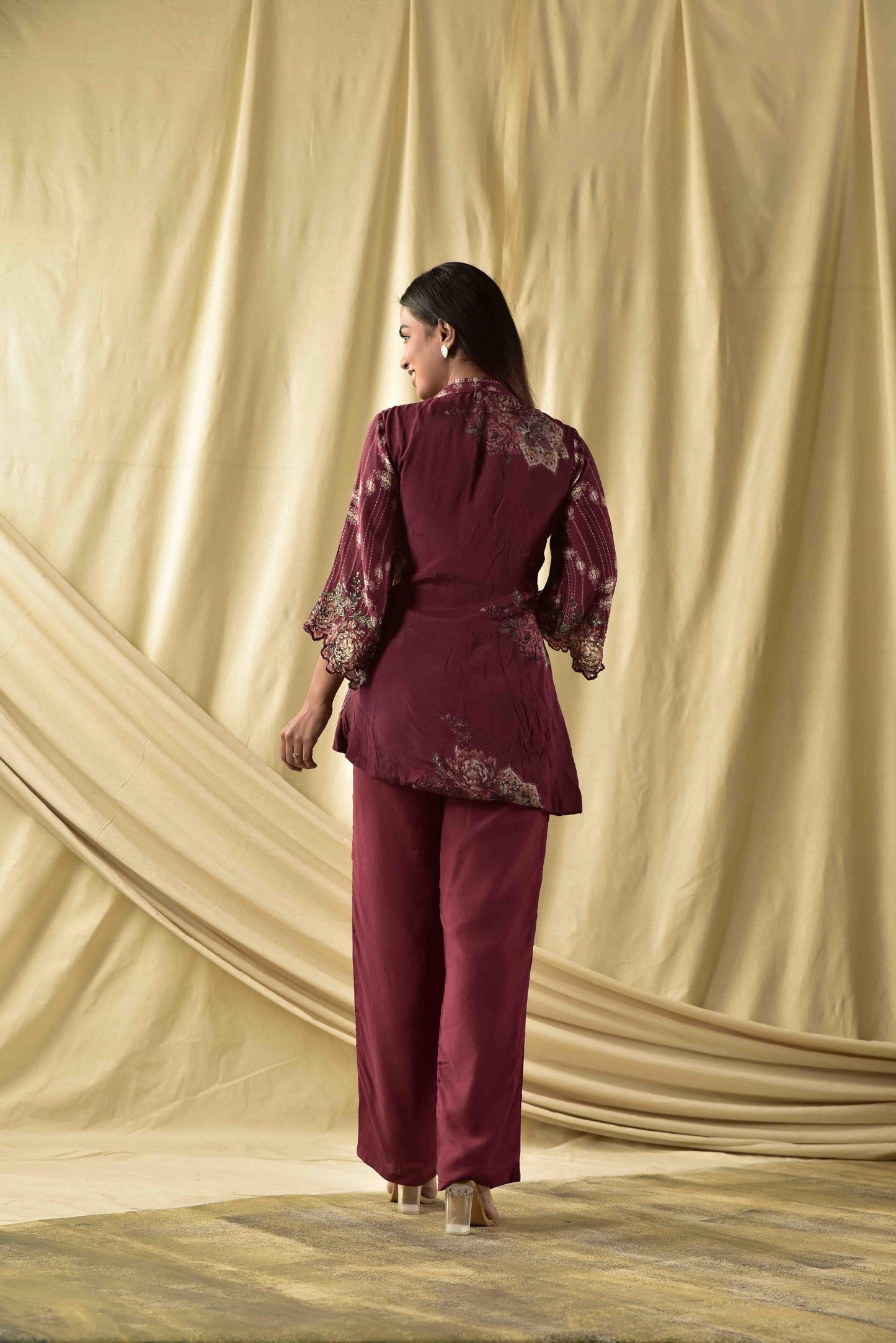 Mauve Floral Co-ord Set