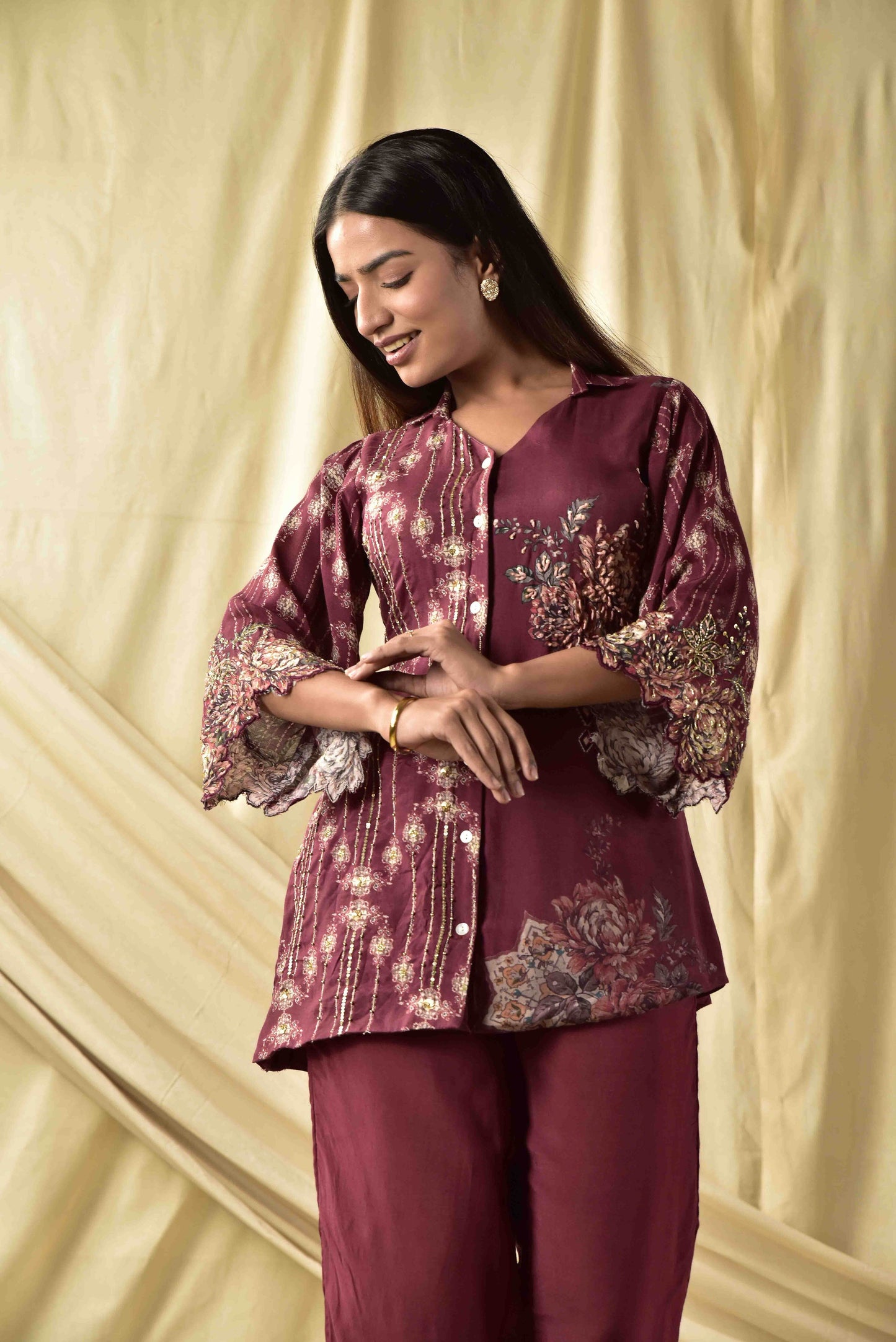 Mauve Floral Co-ord Set