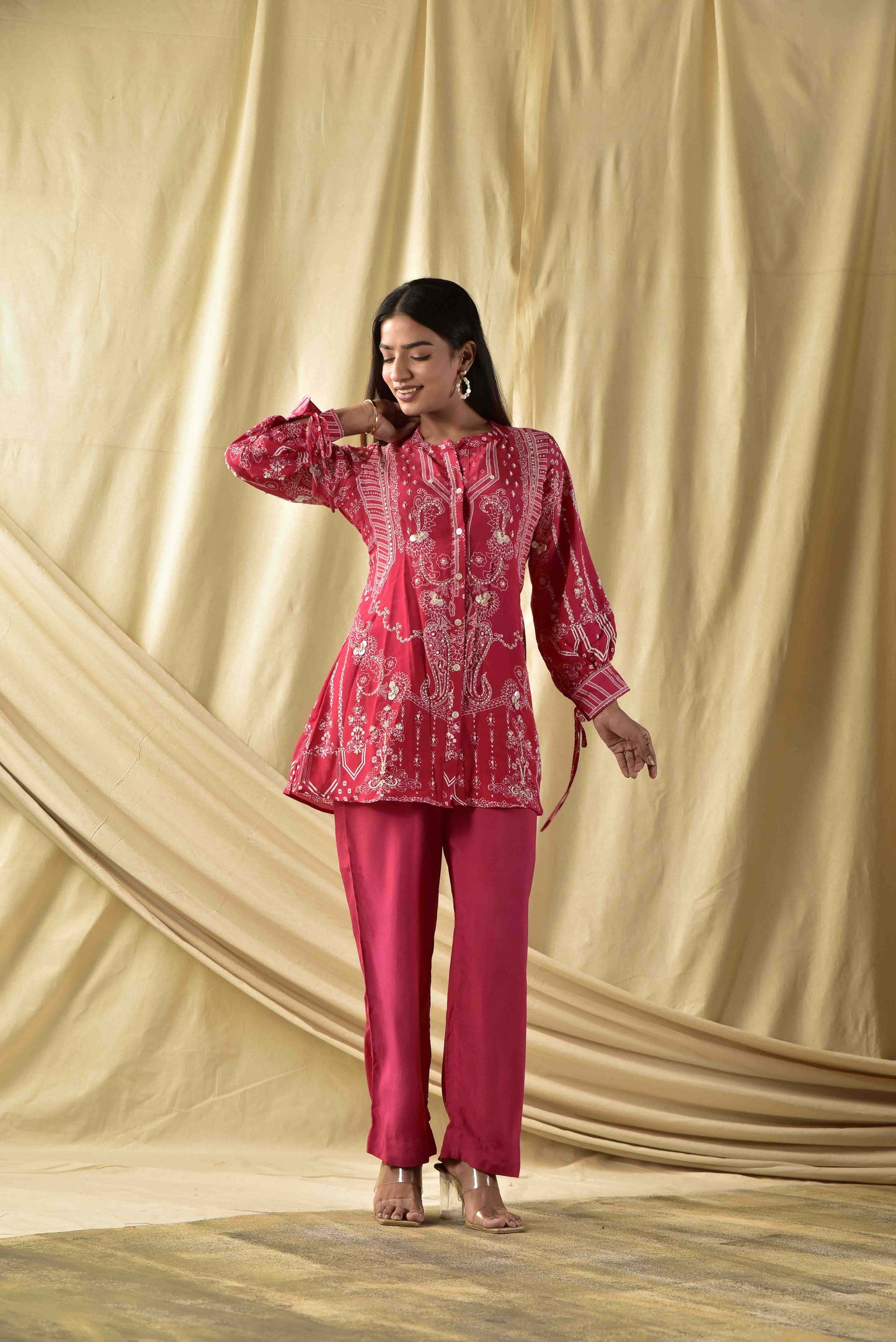 Pink Ombre Paisley Co-ord Set