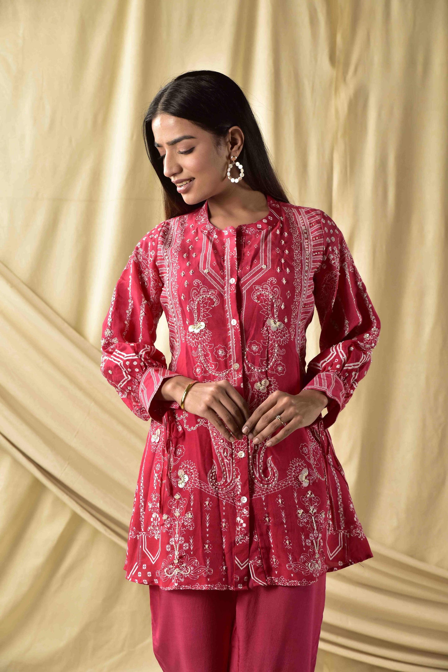 Pink Ombre Paisley Co-ord Set