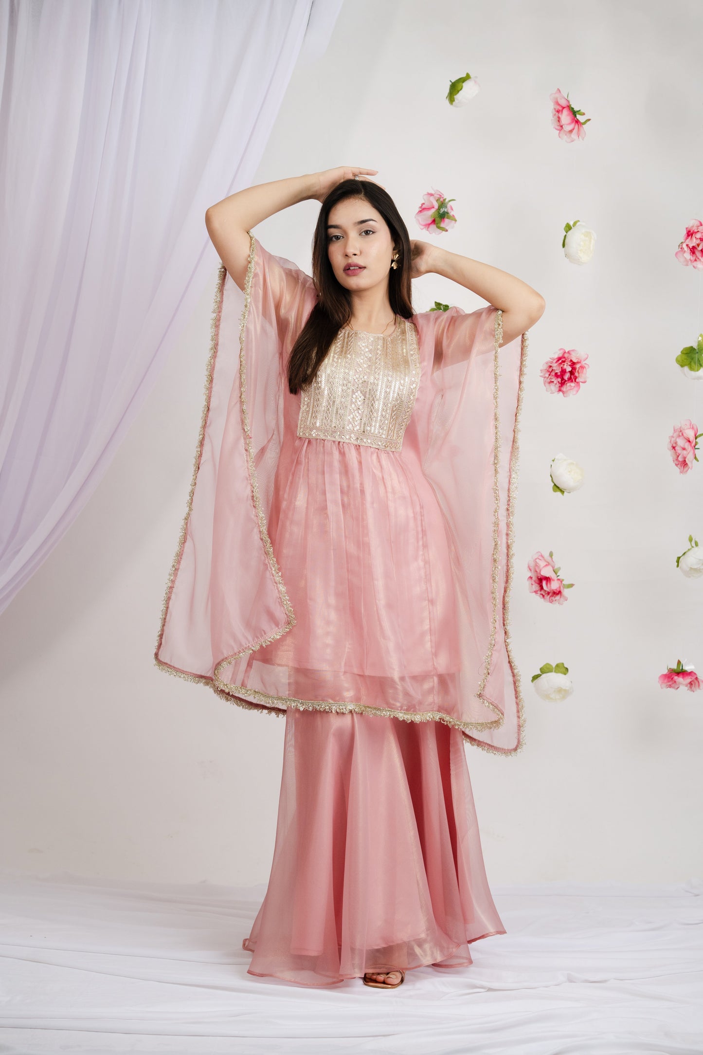 Baby Pink Princess Sharara Set