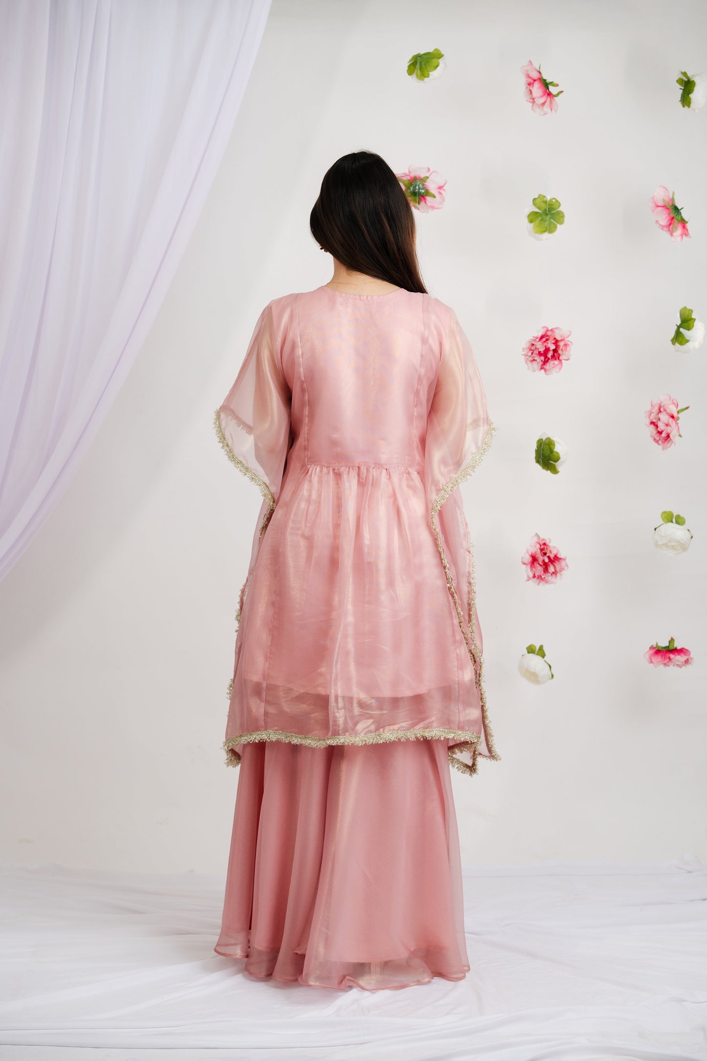 Baby Pink Princess Sharara Set