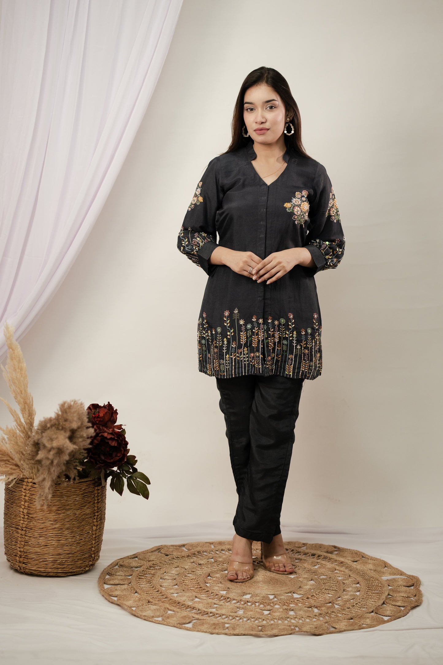 Black Baghicha Co-ord Set