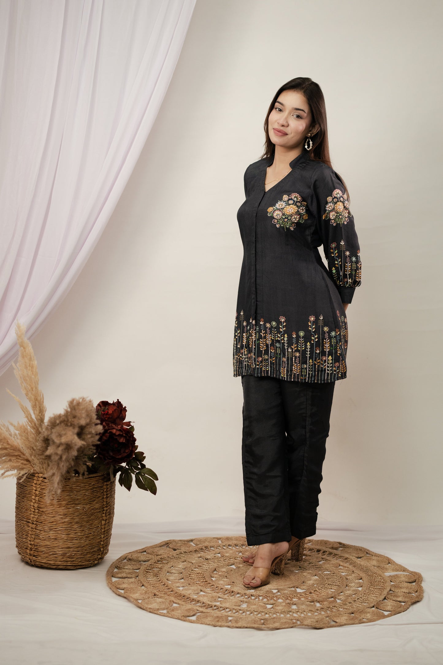 Black Baghicha Co-ord Set