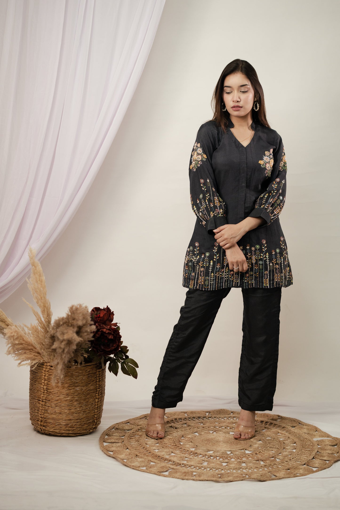 Black Baghicha Co-ord Set