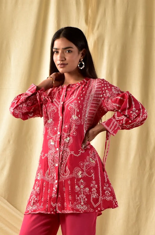 Pink Ombre Paisley Co-ord Set