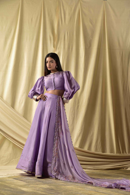 Lavender Butterfly  Lehenga set