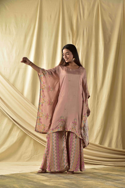 Beige Guldasta Kaftan Set