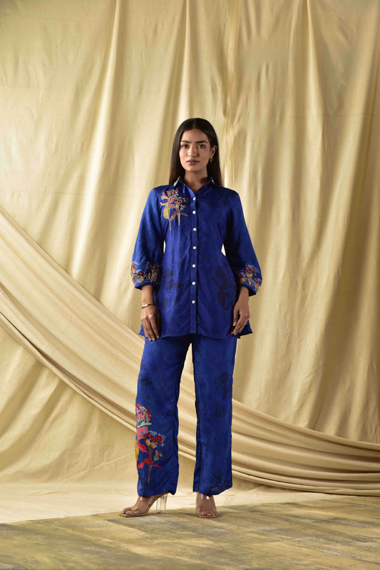 Royal Blue  Co-ord Set