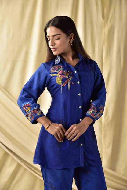 Royal Blue  Co-ord Set