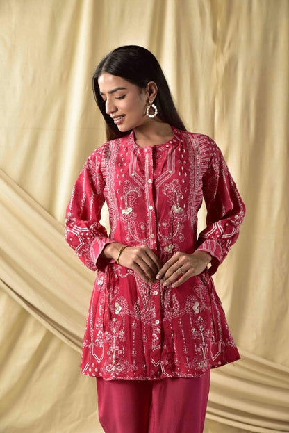 Pink Ombre Paisley Co-ord Set